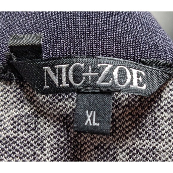 Nic + Zoe Black And White Abstract Patterned Skirt - Picture 3 of 5